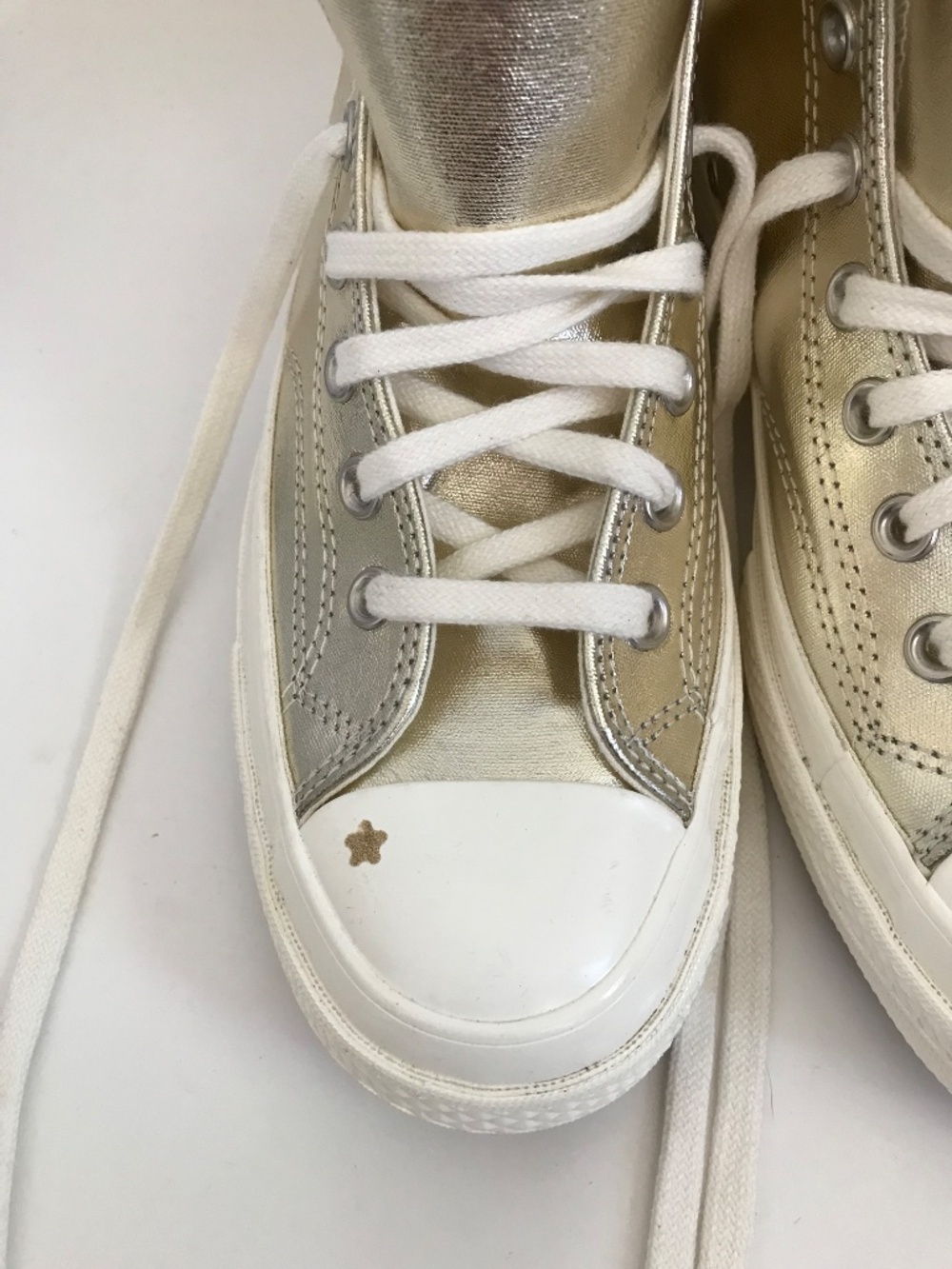 CHUCK TAYLOR All Star 70 Metallic High Top Sneaker Women’s Size 10 - Picture 5 of 16
